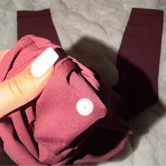 lululemon athletica Maroon/Red New Align Leggings - Picture 3 of 4